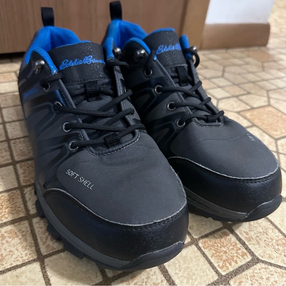 Eddie Bauer Other - Eddie Bauer Highland Low‎ Waterproof Hiking Shoes Men’s Size 8 M Grey And Blue